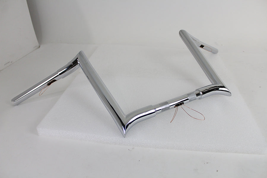 12 Chrome Z-Bar Handlebar with Indents