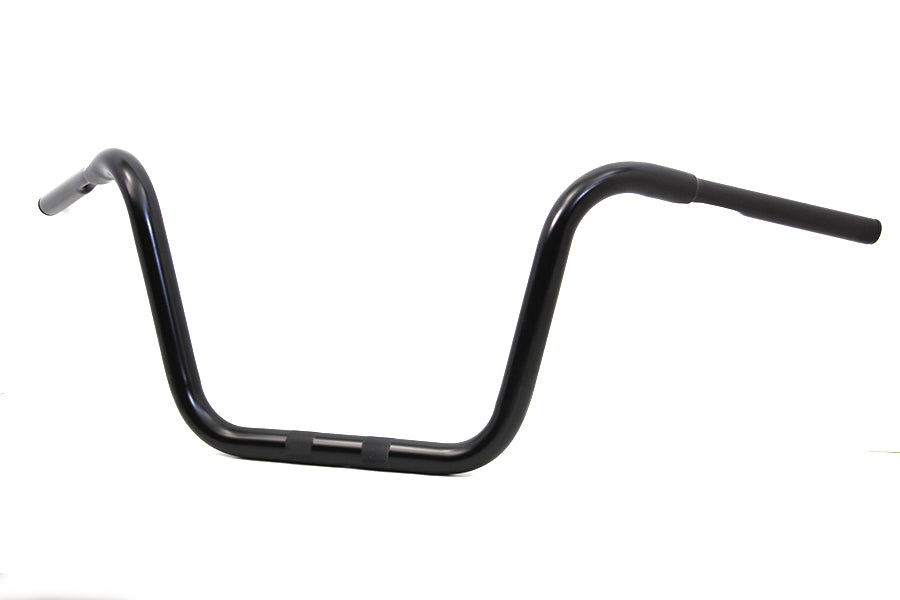 12 Rhino Ape Hanger Handlebar with Indents Black