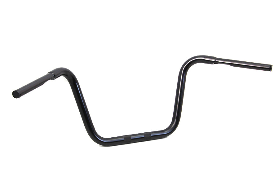 12 Rhino Ape Hanger Handlebar with Indents Black