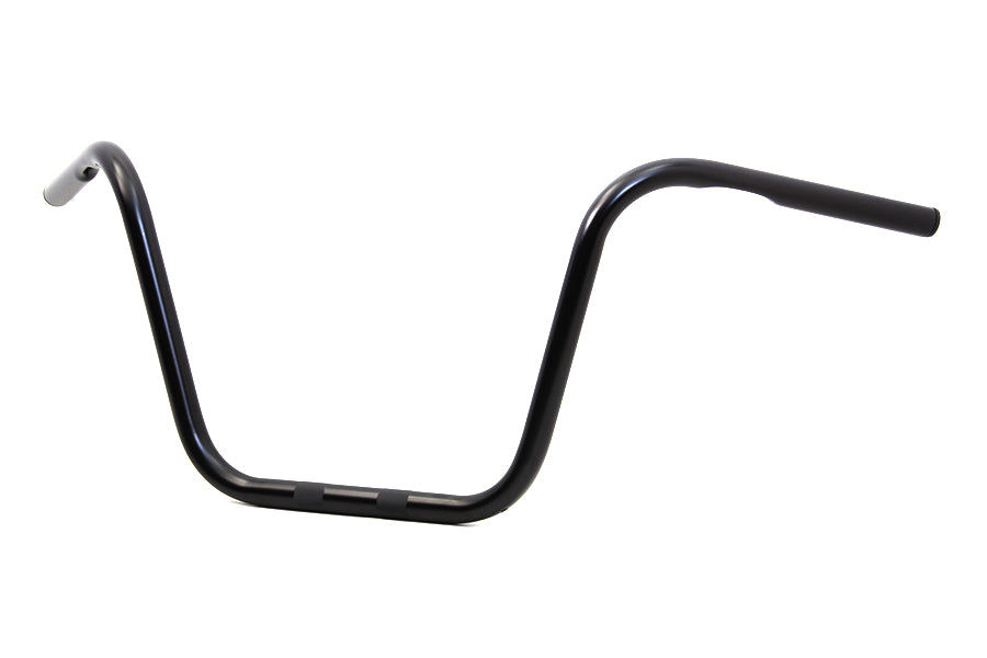 12 Ape Hanger Handlebars with Indents Black