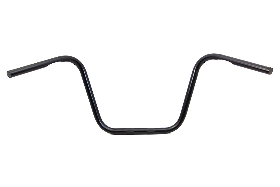 12 Ape Hanger Handlebars with Indents Black
