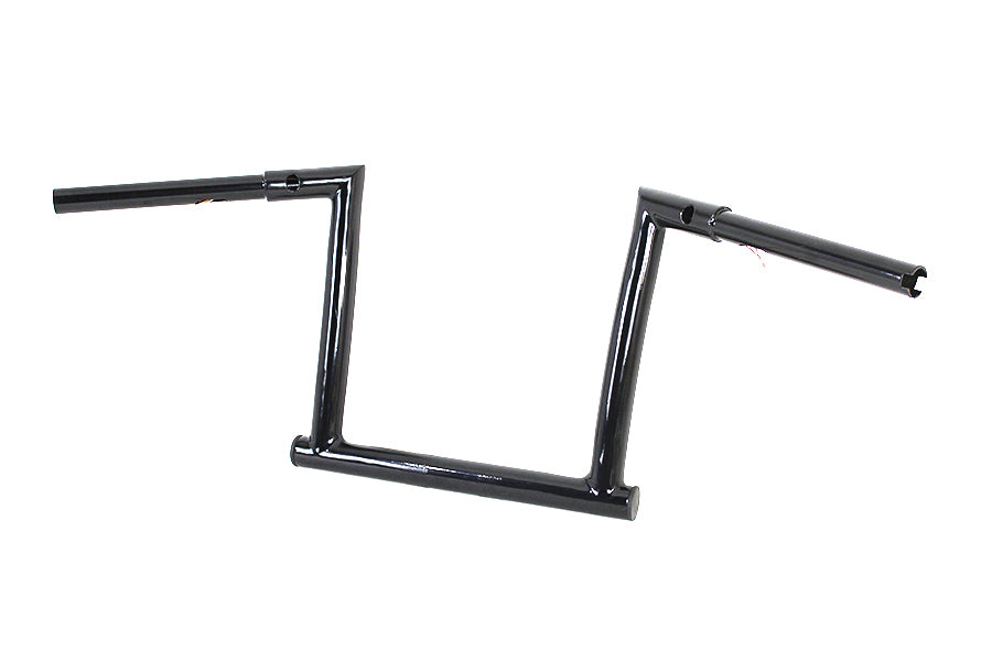 12 Black ChiZeled Z-Bar Handlebar with Indents