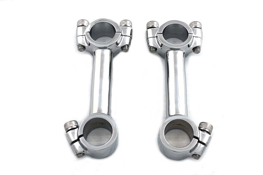 4 Dog Bone Riser Set Chrome