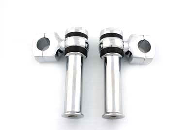 4-1/4 Offset Dog Bone Riser Set Chrome