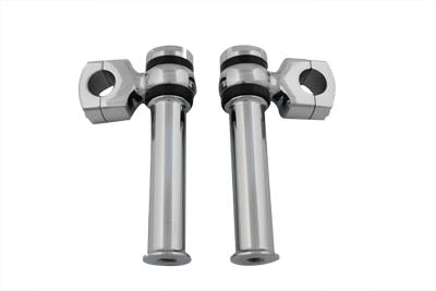 Chrome 5-1/4 Offset Dog Bone Riser Set