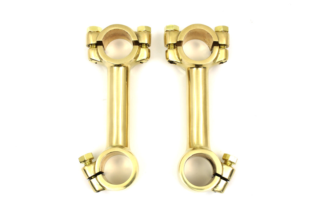 4 Dog Bone Riser Set Brass