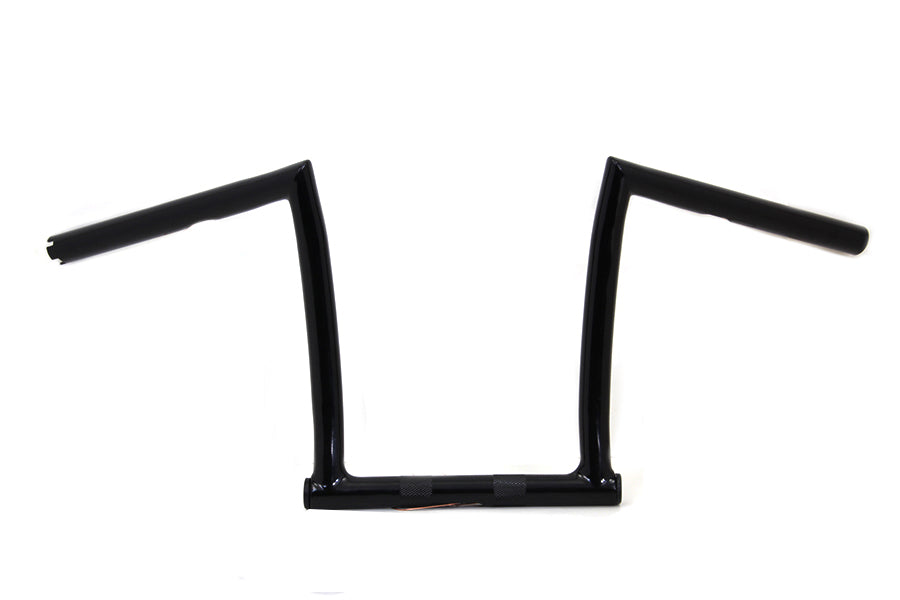 11 Black ChiZeled Z-Bar Handlebar with Indents