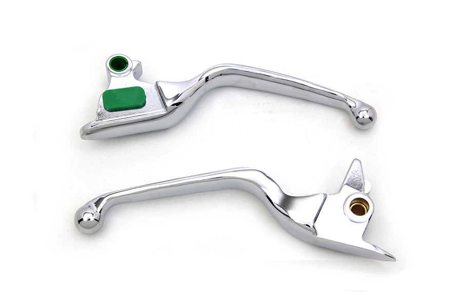 Chrome Smooth Wide Hand Lever Set