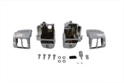 Handlebar Control Switch Housing Set Smooth Chrome