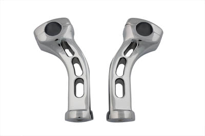 Chrome 5-1/2 Slotted Billet Riser Kit