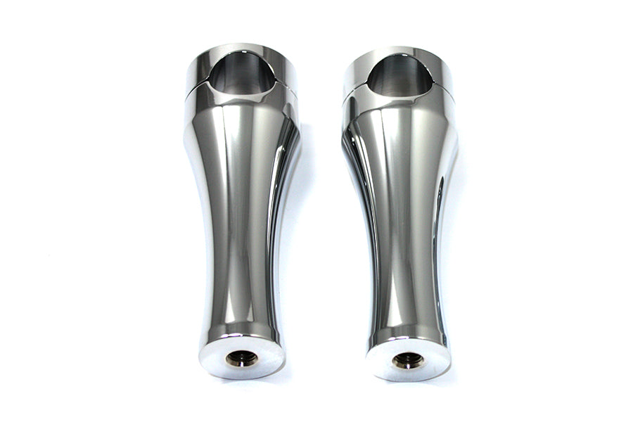 6 Solid Billet Chrome Riser Set