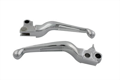 Chrome Slotted Hand Lever Set
