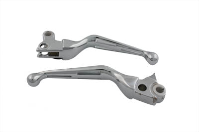 Chrome Slotted Hand Lever Set