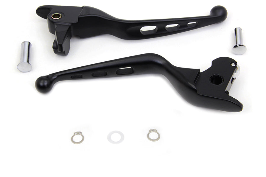 Black Drilled Hand Lever Set