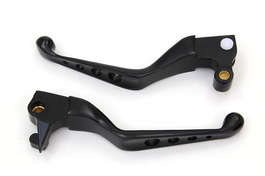 Black Drilled Hand Lever Set