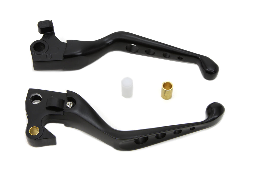 Black Drilled Hand Lever Set