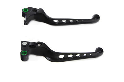 Black Drilled Hand Lever Set