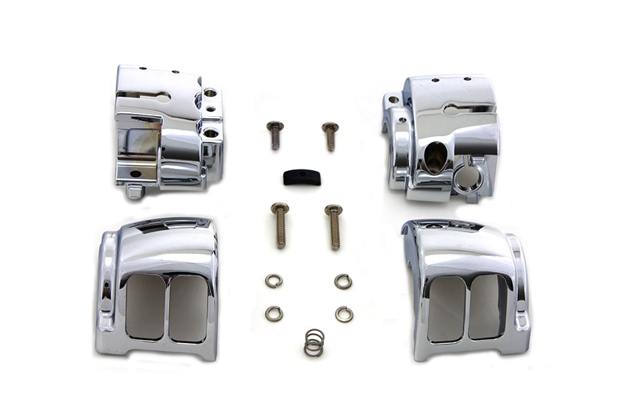 Handlebar Control Switch Housing Kit Chrome