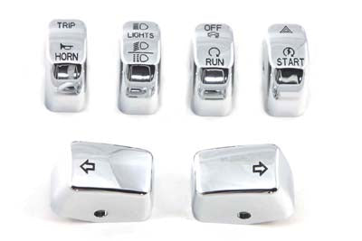 Chrome Switch Cover Set
