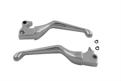 Chrome V-Cut Hand Lever Set