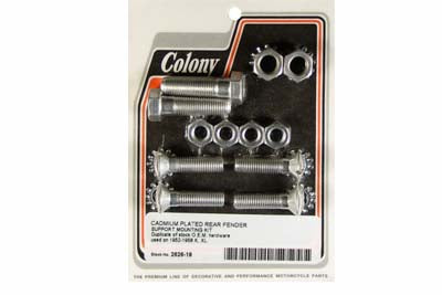 Rear Fender Strut Bolt Kit Cadmium