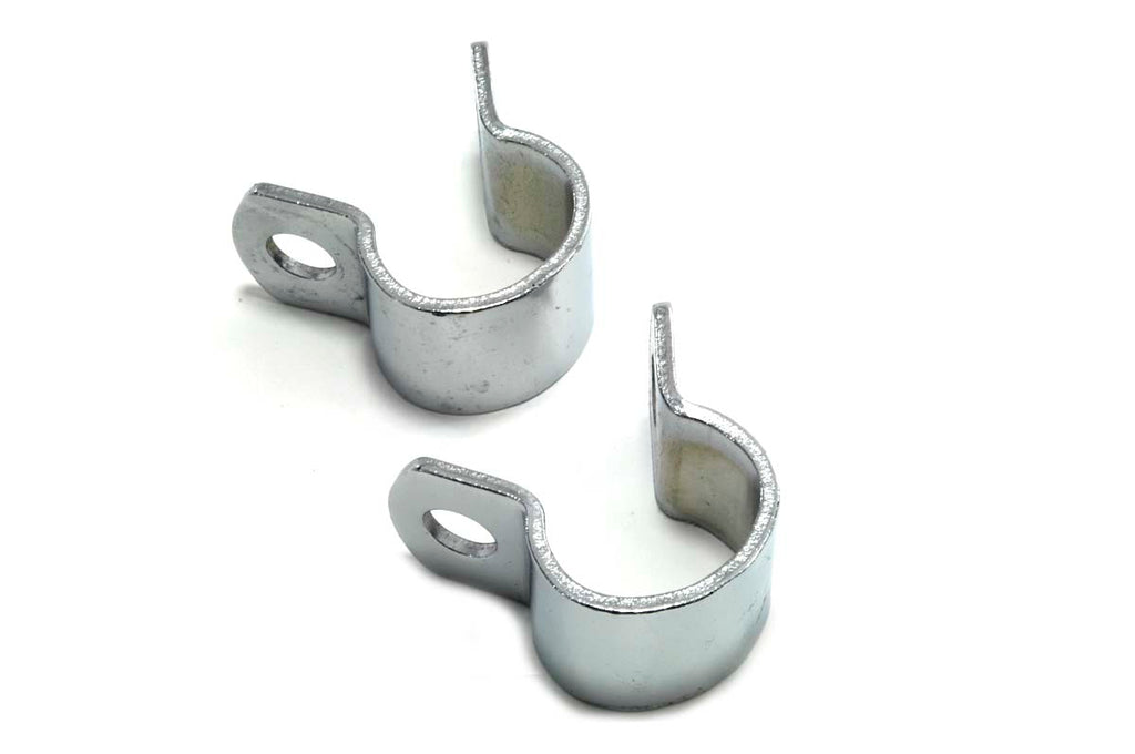 Chrome Footpeg Mount Clamp Set