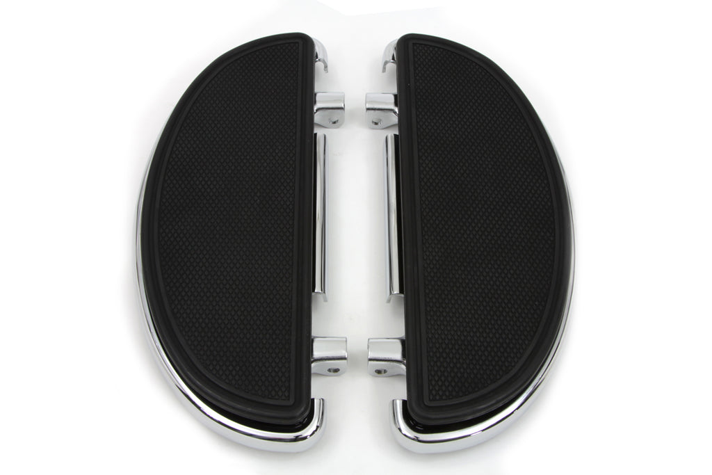 Chrome Driver Half Moon Footboard Set