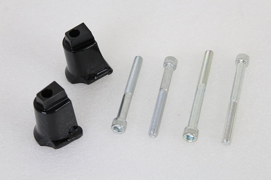 Passenger Footboard Support Brackets Black