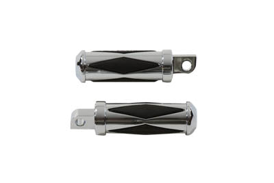 Diamond Style Footpeg Set Chrome