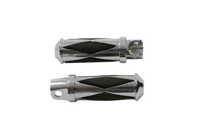 Chrome Diamond Style Footpeg Set