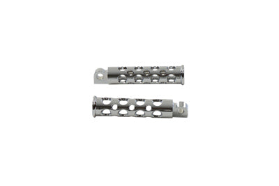 Chrome Hole Shot Style Footpeg Set
