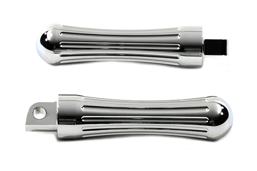 Chrome Billet Batique Style Footpeg Set