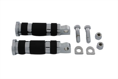 Chrome Magna Ring Style Passenger Footpeg Set