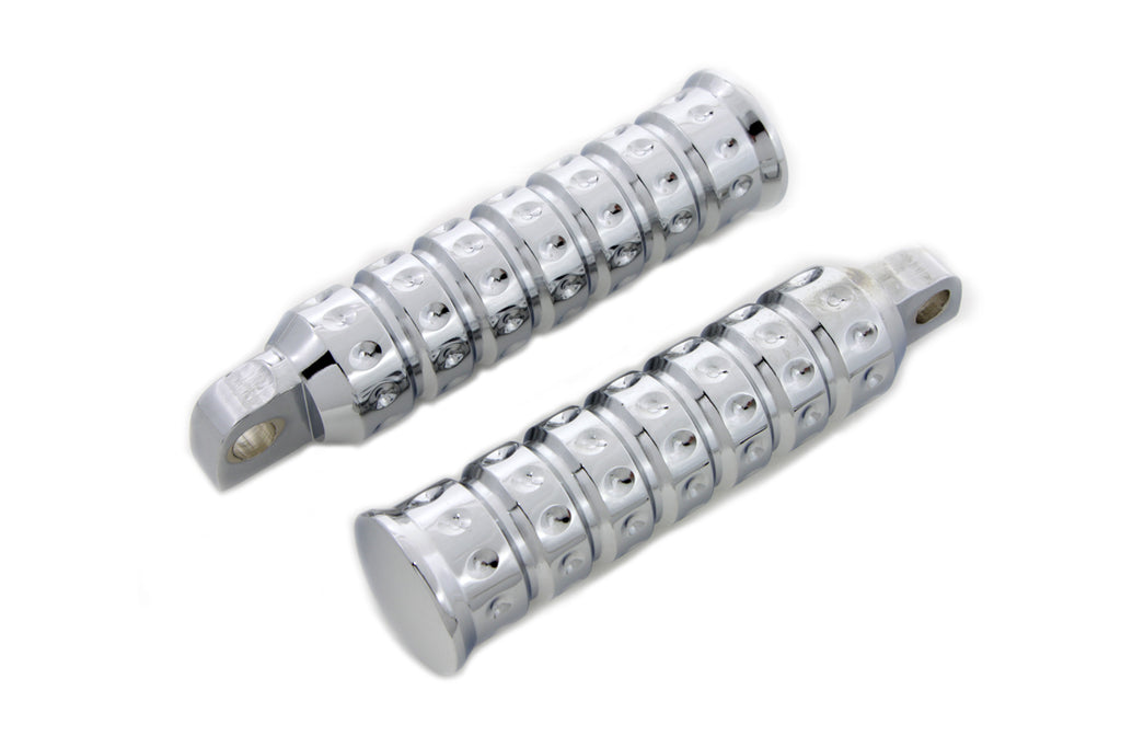 Chrome Micro Grooved Footpeg Set