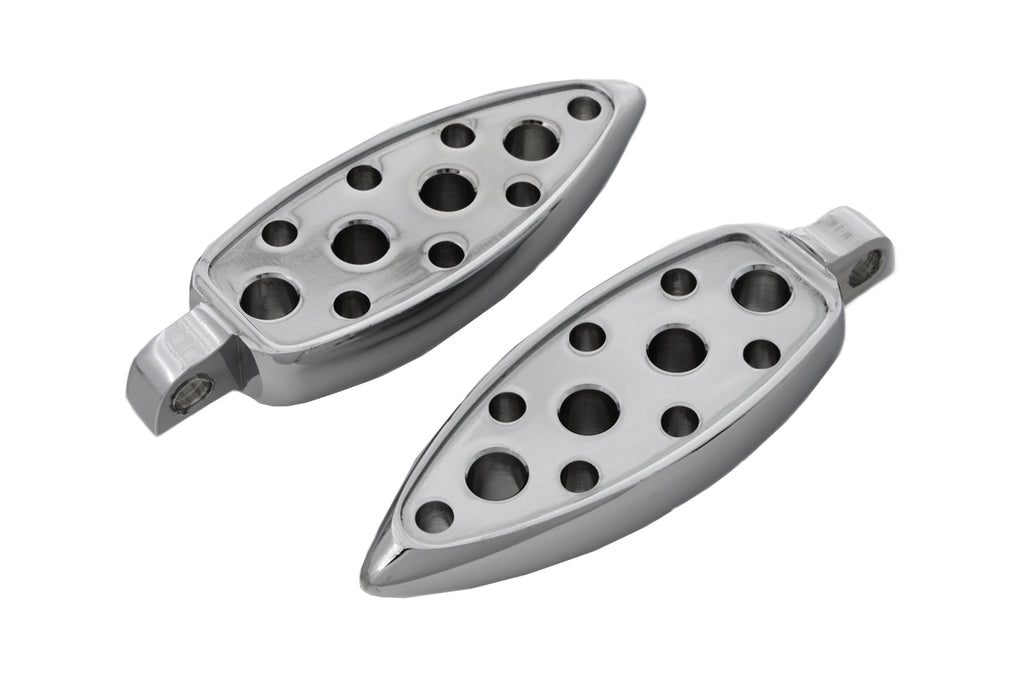 Chrome Tear Drop Footpeg Set