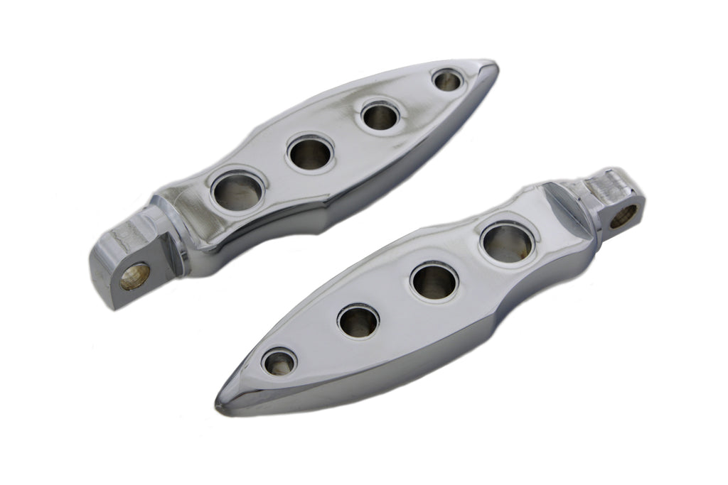 Chrome Dagger Drilled Footpeg Set