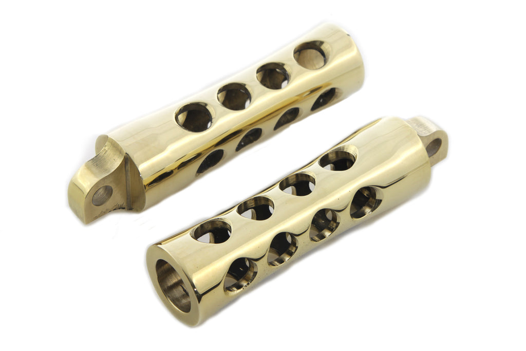 Brass Concave Footpeg Set