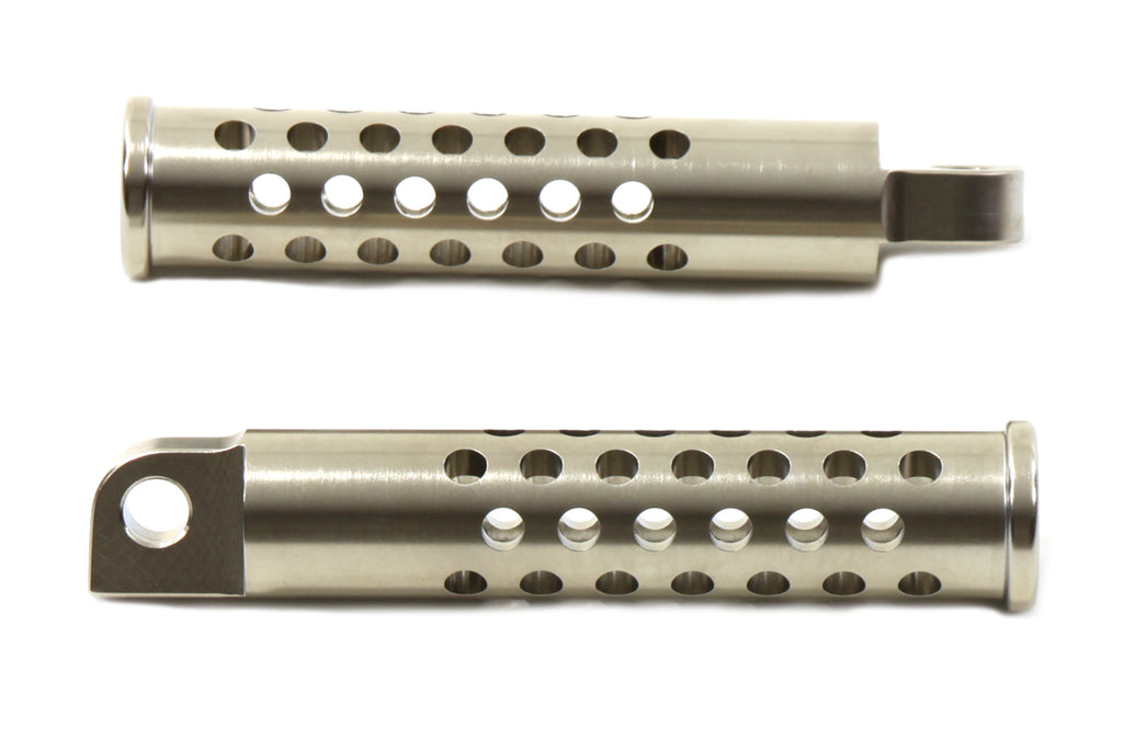 Billet Shooter Style Footpeg Set Nickel Plated