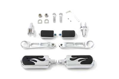 Flame Style Heel Rest and Footpeg Kit