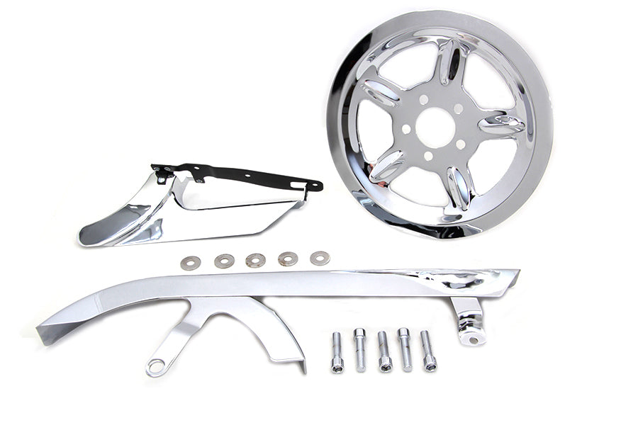 Chrome Belt Guard and Pulley Cover Kit