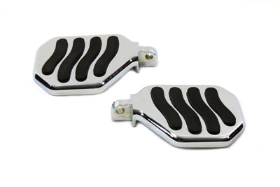Chrome Mini Peg-board Set with Wave Design