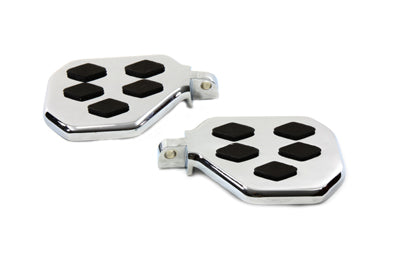 Chrome Mini Peg-board Set with Diamond Design