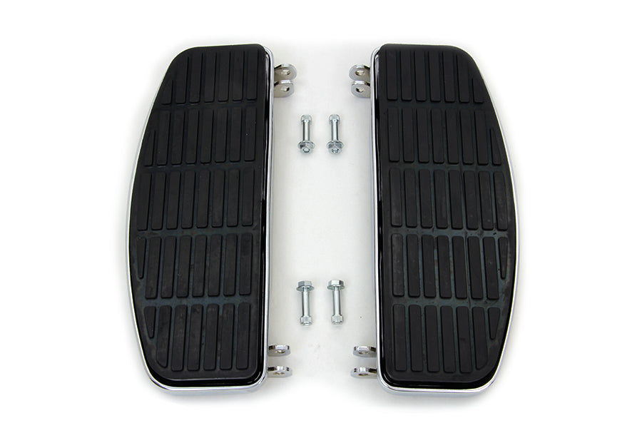 Driver Chrome 'D' Shape Footboard Set