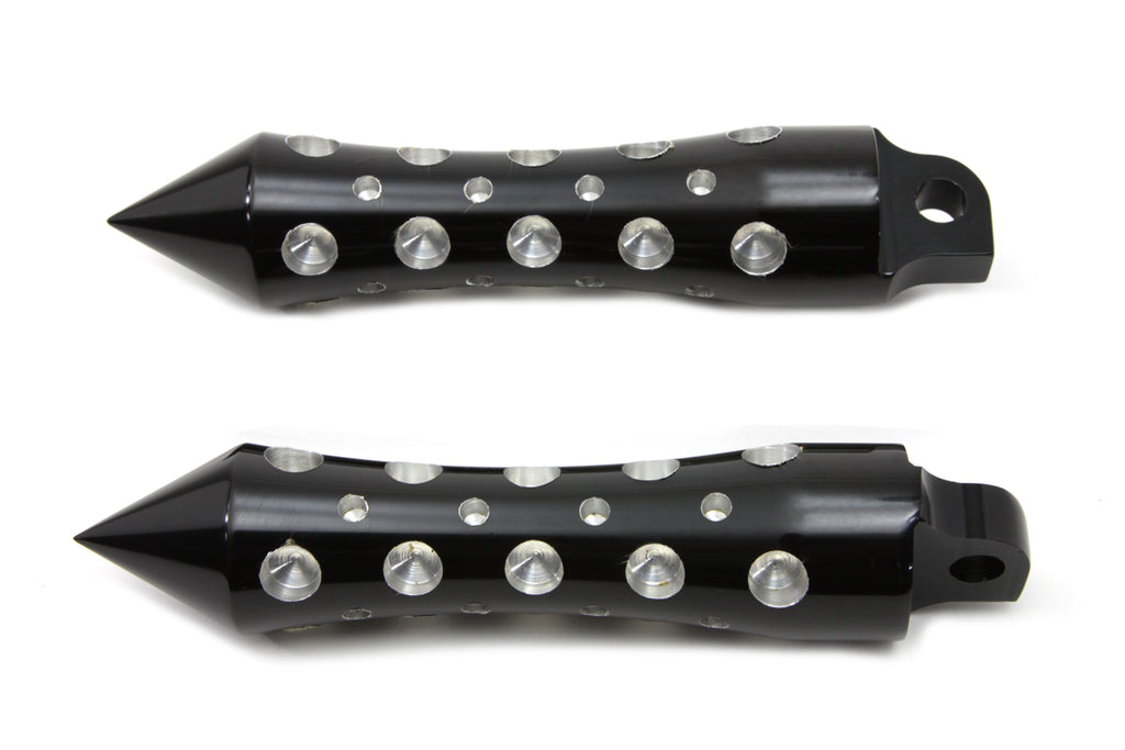 Black Agostinni Spike Style Footpeg Set