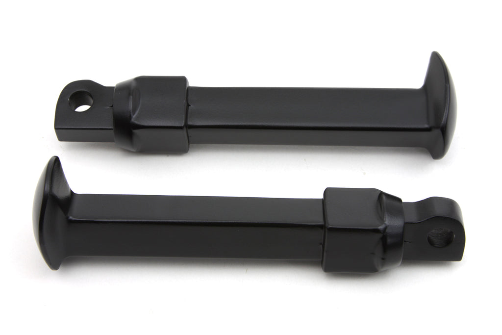 Black Railroad Style Footpeg Set
