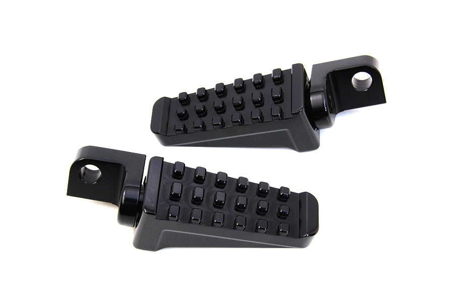 Black Racer Style Footpeg Set