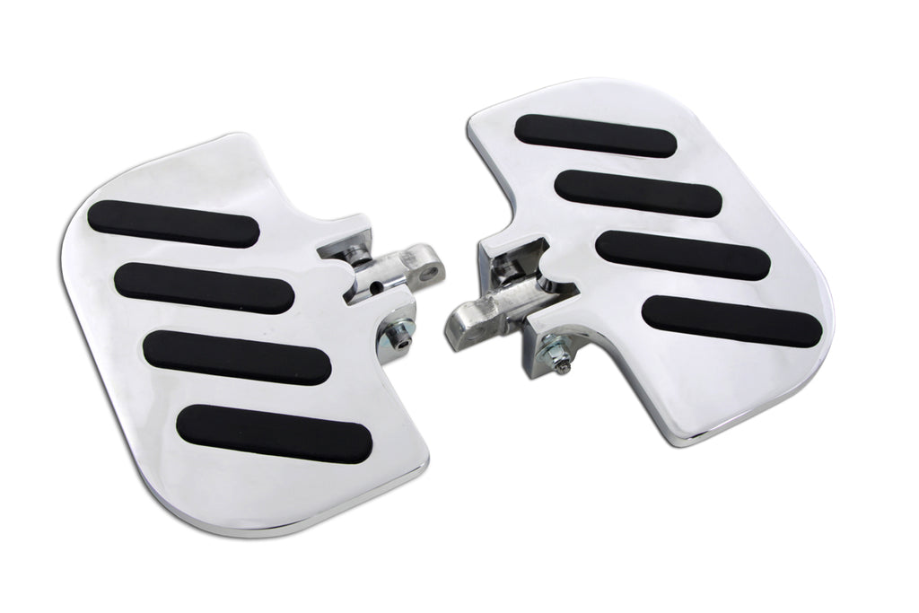 Chrome Slot Inverted Passenger Footboard Set
