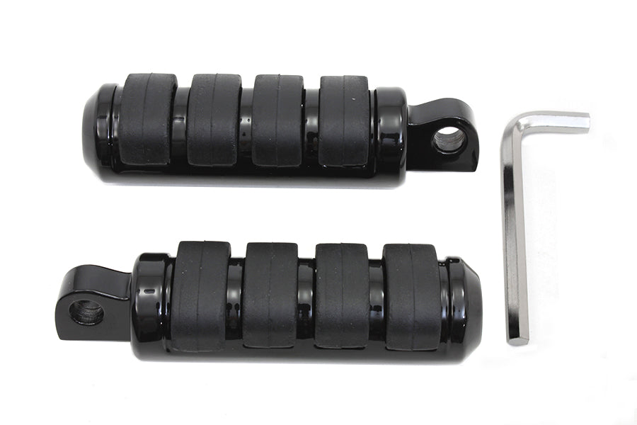 Small Cats Paw Footpeg Set Black