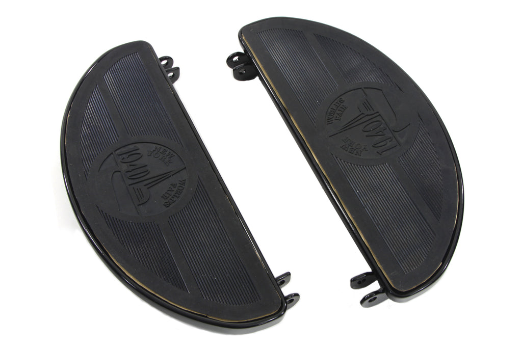 Black Driver Footboard Set with World's Fair Design