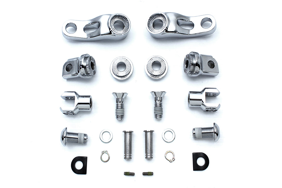 Adjustable Passenger Footpeg Mount Kit Chrome